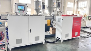 Yeni 100-500mm çift duvar oluklu boru makinesi üretim hattı PP PE HDPE LDPE ekstrüzyon çekirdek vida motoru üretim tesisi - Product Image 3