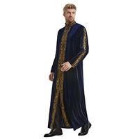 Jubba Thobe pour Hommes Musulmans, Vêtement Islamique, Kaftan en Velours, Thoub, Robe Arabe Saoudienne, Caftan, Thawb, Robe de Ramadan, Moyen-Orient