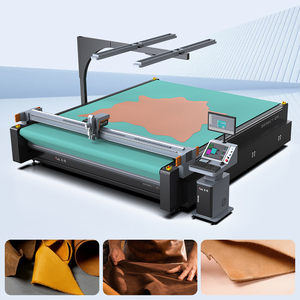 Cortadora Digital CNC Automática de Cama Plana AOL, Máquina de Corte de Cuero con Cuchilla Oscilante para Fabricación de Empeines de <span class=keywords><strong>Zapatos</strong></span>, Precio - Product Image 2