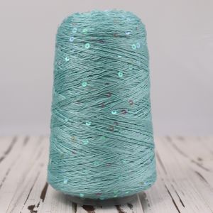 Hilo de Lentejuelas Arcoíris de 3mm, 50g, 400m, <span class=keywords><strong>3</strong></span> Capas / Mezcla de Algodón, Ecológico, Hilado en Anillo, Teñido, para Tejer Calcetines y Coser - Product Image 6