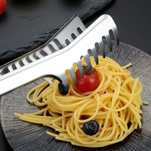Pince à spaghetti, pince à pâtes, support alimentaire, pince à nouilles en acier inoxydable, peigne à aliments, ustensile de cuisine, outil de cuisine pour restaurant occidental - Product Image 2