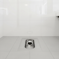 Toilettes russes en acier inoxydable, toilettes turques, toilettes une pièce