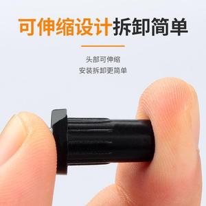 Connecteur pivotant à ressort pour porte d'armoire, axe central télescopique en plastique avec noyau en fer pour meuble à chaussures - Product Image 4
