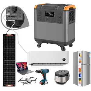 High-Capacity 5000W Solar Power Station Generator 1200W/600W 50/60HZ Pure Sine Wave Output Portable Car Jump - Product Image 1