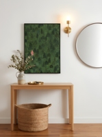 Peinture à l'huile peinte à la main, abstraite botanique, grande taille, originale, cadre en alliage d'aluminium, personnalisable, vente en gros pour galerie