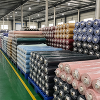 Tissu satiné brillant en gros, 100 % polyester, infroissable, léger, largeur 148 cm, pour nappes et doublures de boîtes cadeaux