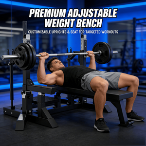 VIGFIT Banco de Pesas de Alta Resistencia con Capacidad de 200 kg, Soporte para Sentadillas, Equipo de Gimnasio Multifuncional para Gimnasios Comerciales - Product Image 3