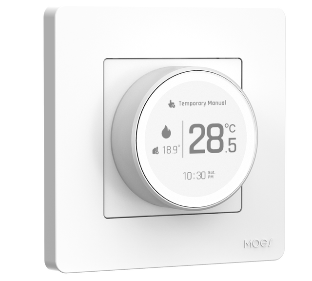 MOES Tuya ZigBee Smart Knob Thermostat Star Ring Series Temperature Controller Water Boiler Electric Heating With Alexa Google