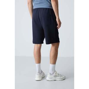 Pantalones Cortos de Algodón Tommylife para Hombre, Corte Estándar, Color Azul Marino Sólido 81275 - Product Image 2