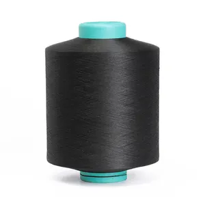 Pa Polyester Textael Woven Yarn Dyed Fabrics Black 7572 C Gard With Reflective Yarns