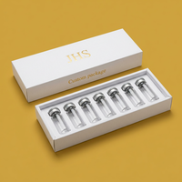 Boîte d'emballage personnalisée avec logo, 2 flacons de 3 ml, 5 ml, 10 ml, 4 ml, boîte à flacons en papier avec plateau, étiquettes de flacons mates personnalisées et emballage de boîte