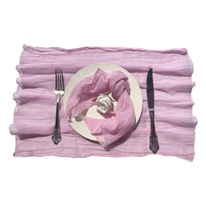 Serviettes brodées vintage faites à la main 100% lin lourd tissu de lin pour réglage de table moderne rétro - Product Image 1