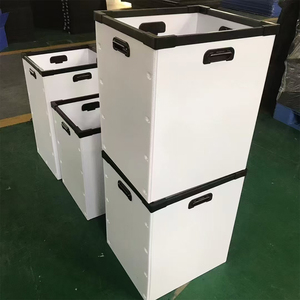 Caja de mano hueca con panel de PP de plástico blanco Diseño de agarre manual <span class=keywords><strong>Bandeja</strong></span> de tablero de panal corrugado - Product Image 1