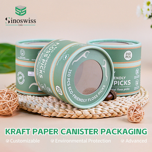Hộp Tròn Giấy Kraft Hình Trụ Thùng Carton Thân Thiện Với Môi Trường Tùy Chỉnh Hộp Các Tông Thủ Công Rỗng Có Thể Phân Hủy Sinh Học Ống Đóng Gói - Product Image 2