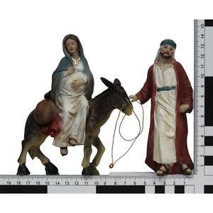 Figurines de la Sainte Famille en fuite, 15,6 cm, figurine et jouet de Noël (9006935239515) - Product Image 5