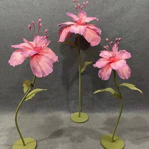 Bouquet de fleurs géant, décoration de fenêtre, accessoires de mariage, décoration d'<span class=keywords><strong>horloge</strong></span> pour offrir en cadeau, utilisation commerciale en gros - Product Image 6