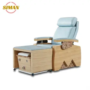 Siman Pedicure Spa Stuhl Liegende profession elle Salon ausrüstung Pipeless Pump Maniküre Wimpern bett mit UV-Desinfektion lampe