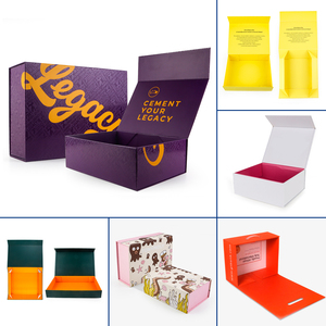 Cao Cấp Biểu Tượng Tùy Chỉnh Sang Trọng Lớn Matte Cứng Nhắc Giấy Các Tông Màu Đen Có Thể Gập Lại Rỗng Từ Gấp Đóng Cửa Hộp Quà Tặng Bao Bì - Product Image 4