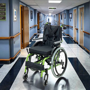 Rafu rf6116 גלגלים ידני עם 4 "pu tigre קדמי ו-20 \" אל אחורי פליטה-גב פלסטיק - Product Image 6