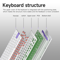 Clavier mécanique USB AJAZZ NKL61, 61 touches, nouveau, à profil bas, interrupteurs remplaçables à chaud, RGB, filaire, ergonomique, pour PC, ordinateur portable, ordinateur de bureau