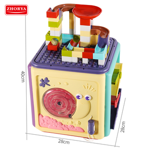 Zhorya New Top 5 Trong 1 Trẻ Sơ Sinh Sở Thích Não Phải Tìm Hiểu Trò Chơi Kid Bé Đầu Giáo Dục Khối Nhựa Hoạt Động Cube Đồ Chơi - Product Image 5