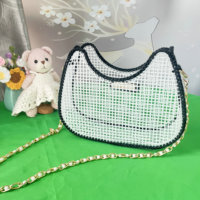 Matériaux de broderie DIY pour sacs à main : toile en maille plastique pour sacs DIY
