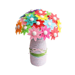 Kit de bricolage pour enfants, bouquet de fleurs fait main avec boutons, tournesol, à partir de 14 ans, thème musical - Product Image 6