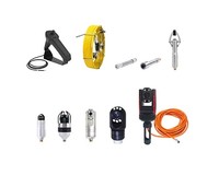 Endoscope portatif de 30 m avec câble flexible et lentille interchangeable modulaire pour l'inspection de tuyaux de diamètres variés