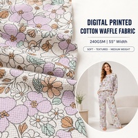Tissu gaufré en coton personnalisé avec votre propre design, 95% coton, 5% élasthanne, pour t-shirts, sans MOQ, échantillon gratuit