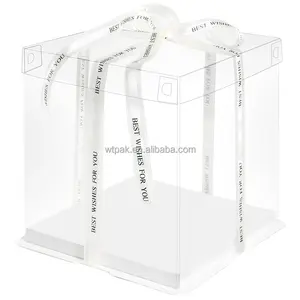 热销定制包装包装礼品可折叠方形透明透明塑料盒