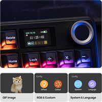 Aula F99 MAX Wireless Mechanical Keyboard Smart Screen Knob Tri-mode Creamy Keyboard Hot-Swappable RGB Backlit Custom Software