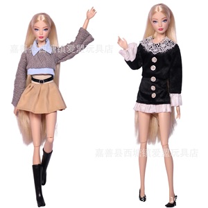 Vêtements pour poupée, 30cm/11 pouces, nouvelle mode européenne et américaine, jupe, costume, pantalon, vêtements pour poupée - Product Image 2