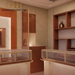 แท่นโชว์นาฬิกาแก้วหรูหรา <span class=keywords><strong>ถาด</strong></span>โชว์นาฬิกาไม้ ทำความสะอาดง่าย ตู้โชว์นาฬิกาติดผนังพร้อมไฟ LED - Product Image 4