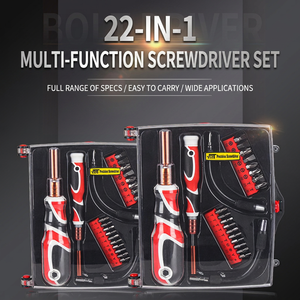 Cr-V Multi-Bit <b>Screwdriver</b> Set 20-40Pcs Industrial Grade Chrome Finish With Anti-Slip Handle For Repair Tools - Product Image 2