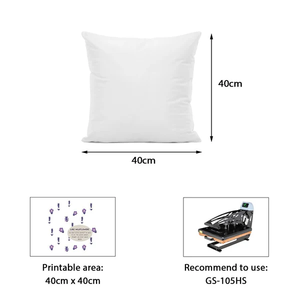China Premium Charpie Soft 40x40CM para decoración del hogar funda de almohada de sublimación personalizada - Product Image 2