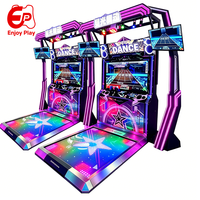 Machine de jeu d'arcade musicale de luxe Starry LED Crazy Jazz Drums à 3 écrans avec pédales lumineuses en métal, version espagnole, pour centre de divertissement