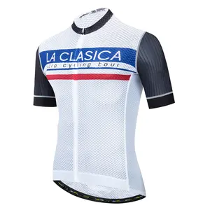 Hoge Kwaliteit Franse Jerseys Kleding Custom Pro Team Mannen Race Cut Wielertrui