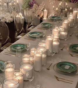 Hiện Đại Lãng Mạn Bữa Ăn Tối Đa Mục Đích Đám Cưới Pha Lê Thủy Tinh Xi Lanh Đèn Lồng Nến Lọ Nến Chủ Cho Bảng Trung Tâm - Product Image 5