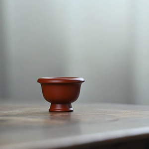 Pot de fleurs en argile violette de style Yixing, mini pot de bureau en forme de haricot pour plantes vertes - Product Image 4