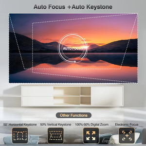 Vidéoprojecteur Domestique Everycom HQ11W 1080P Full HD 4K 3600 ANSI Lumens 3+64 Go Smart TV <span class=keywords><strong>Cinéma</strong></span> - Product Image 5