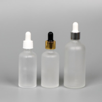 Botol tetes kaca kustom hitam untuk minyak esensial 10 Ml botol minyak esensial, botol tetes beku