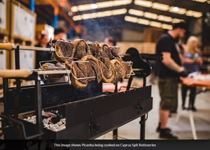Asador Giratorio de Lujo Foukou Cyprus, <span class=keywords><strong>Parrilla</strong></span> <span class=keywords><strong>Argentina</strong></span> - 3 mm de Grosor - Product Image 6
