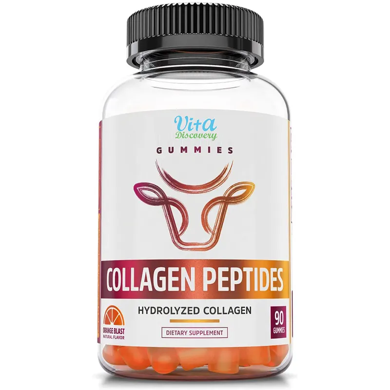 Nutrizione peptidi di collagene Gummies per donna collagene vitamina C Gummies supporto per capelli sani salute della pelle e delle articolazioni