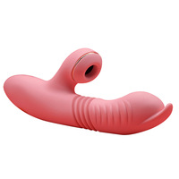 Silikon heizung Schub dildo vibrator mit starkem Saugen weiblicher Stimulator Klitoris Sauger