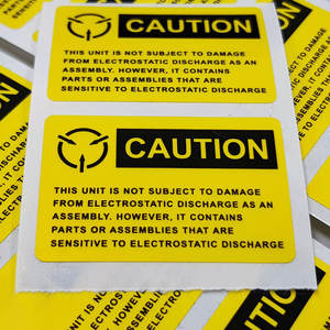 警告标志黄色防水重型警告警告安全标志墙贴标签户外 - Product Image 3