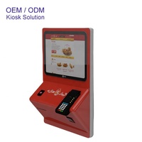 Pantalla táctil de 21,5 pulgadas, quiosco montado en la pared, quiosco de pago automático, Punto de Venta de terminal, pantalla táctil, quiosco de pedido automático