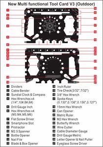 Regalo de negocios 50 en 1 Abrebotellas personalizado Supervivencia al aire libre Tarjeta DE CRÉDITO Multi herramienta - Product Image 2