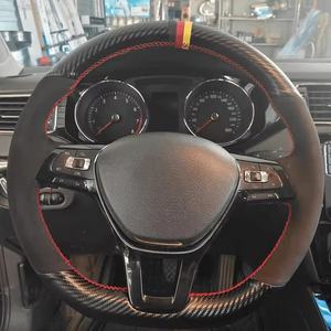 <span class=keywords><strong>Housse</strong></span> de volant de voiture en cuir bricolage pour Volkswagen pour BMW pour Toyota Camry pour <span class=keywords><strong>Audi</strong></span> personnalisée selon le modèle de véhicule - Product Image 4