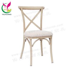 Silla <span class=keywords><strong>de</strong></span> comedor <span class=keywords><strong>de</strong></span> restaurante imitada <span class=keywords><strong>de</strong></span> <span class=keywords><strong>madera</strong></span> trasera <span class=keywords><strong>de</strong></span> Cruz Antigua <span class=keywords><strong>de</strong></span> aluminio <span class=keywords><strong>de</strong></span> boda usada - Product Image 2