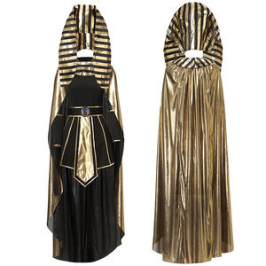 Disfraz de Faraón Egipcio de Halloween, Disfraz de Cleopatra, Traje de Rey y Reina Romano Griego Antiguo para Hombres y Mujeres, Actuación en Escenario - Product Image 6